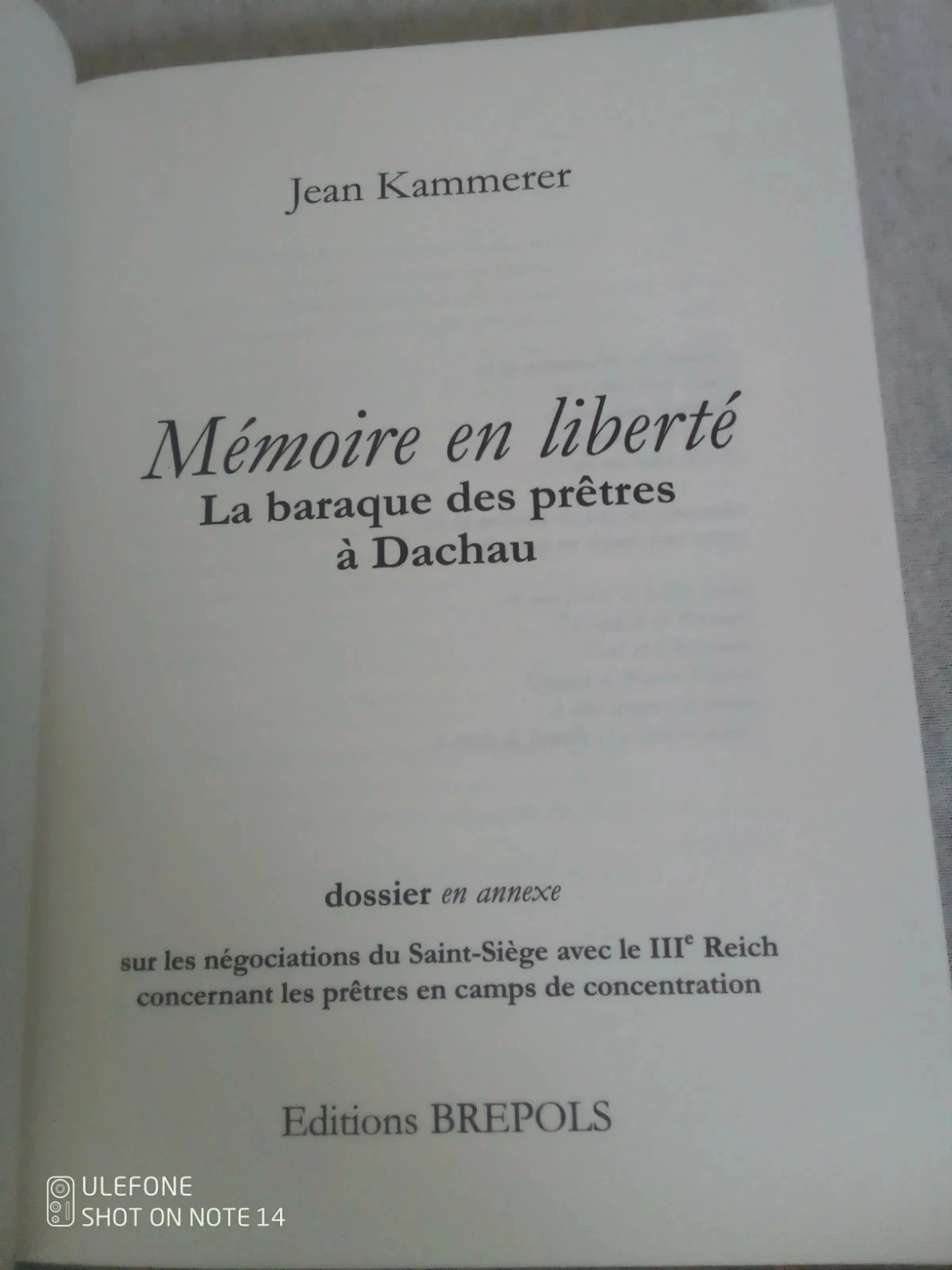 La baraque des prêtes de Dachau Jean Kammerer – photo 5